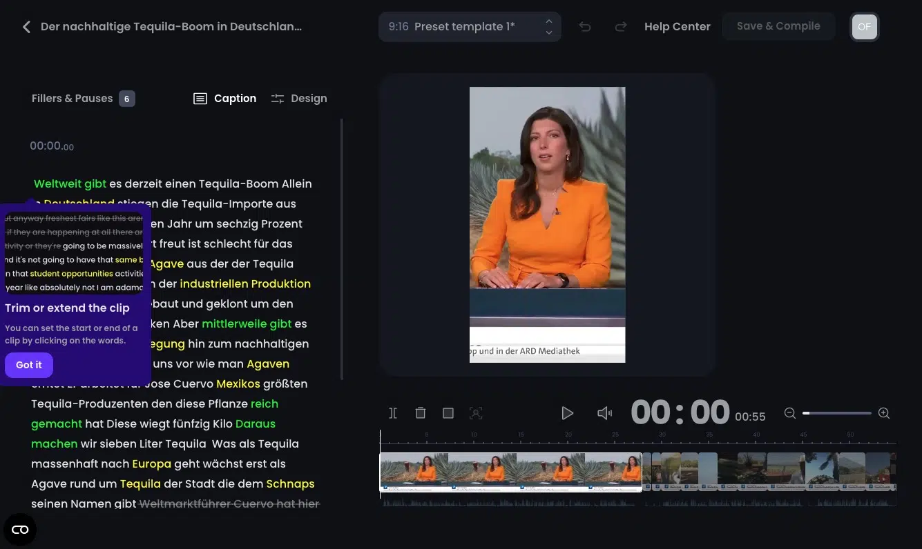 Opus Clip Editor