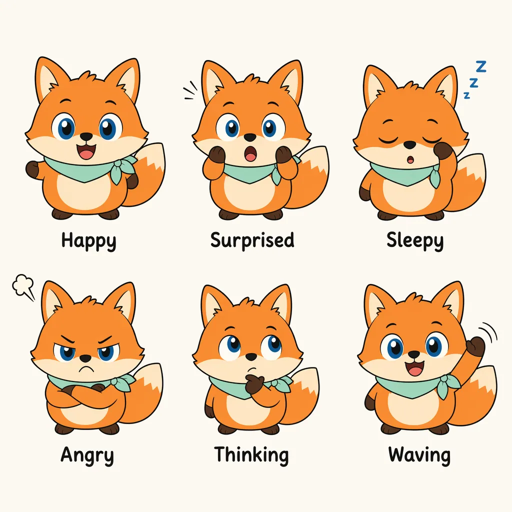 Chibi Mascot Expressions
