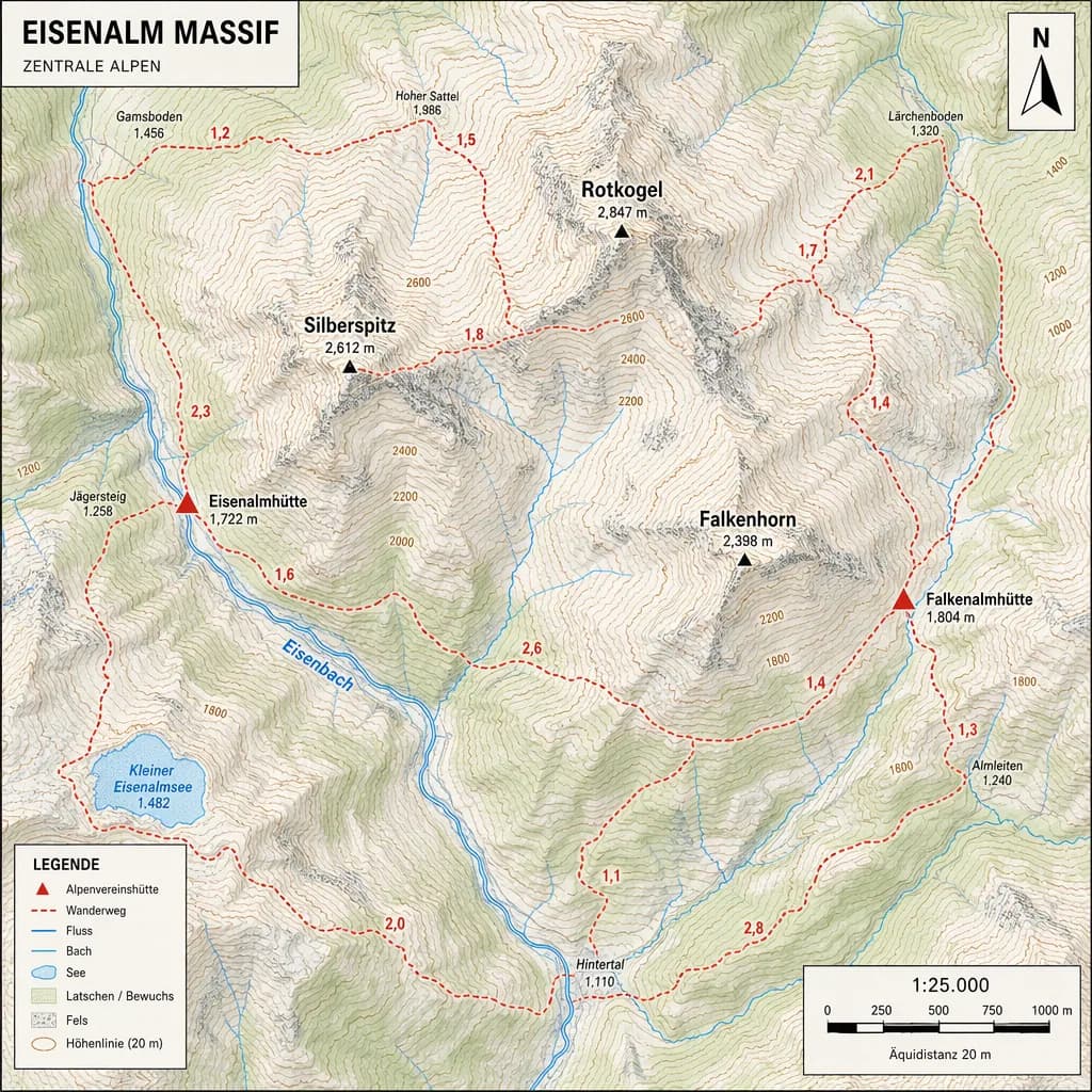 Wanderkarte-Topographisch