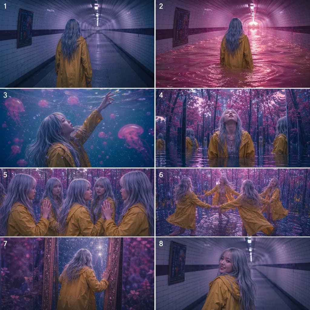 Music-Video-Konzept-Storyboard
