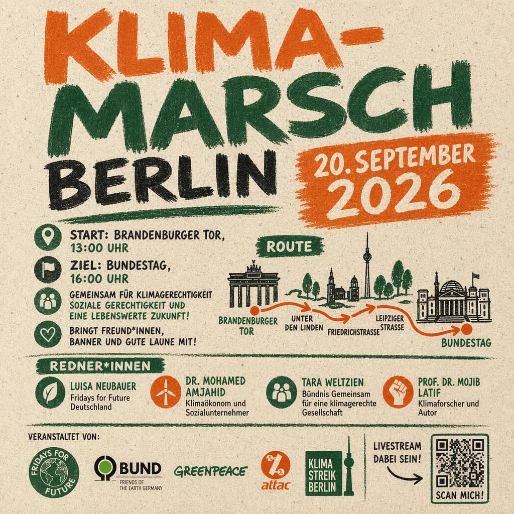 Demo-Flyer Klima-Marsch
