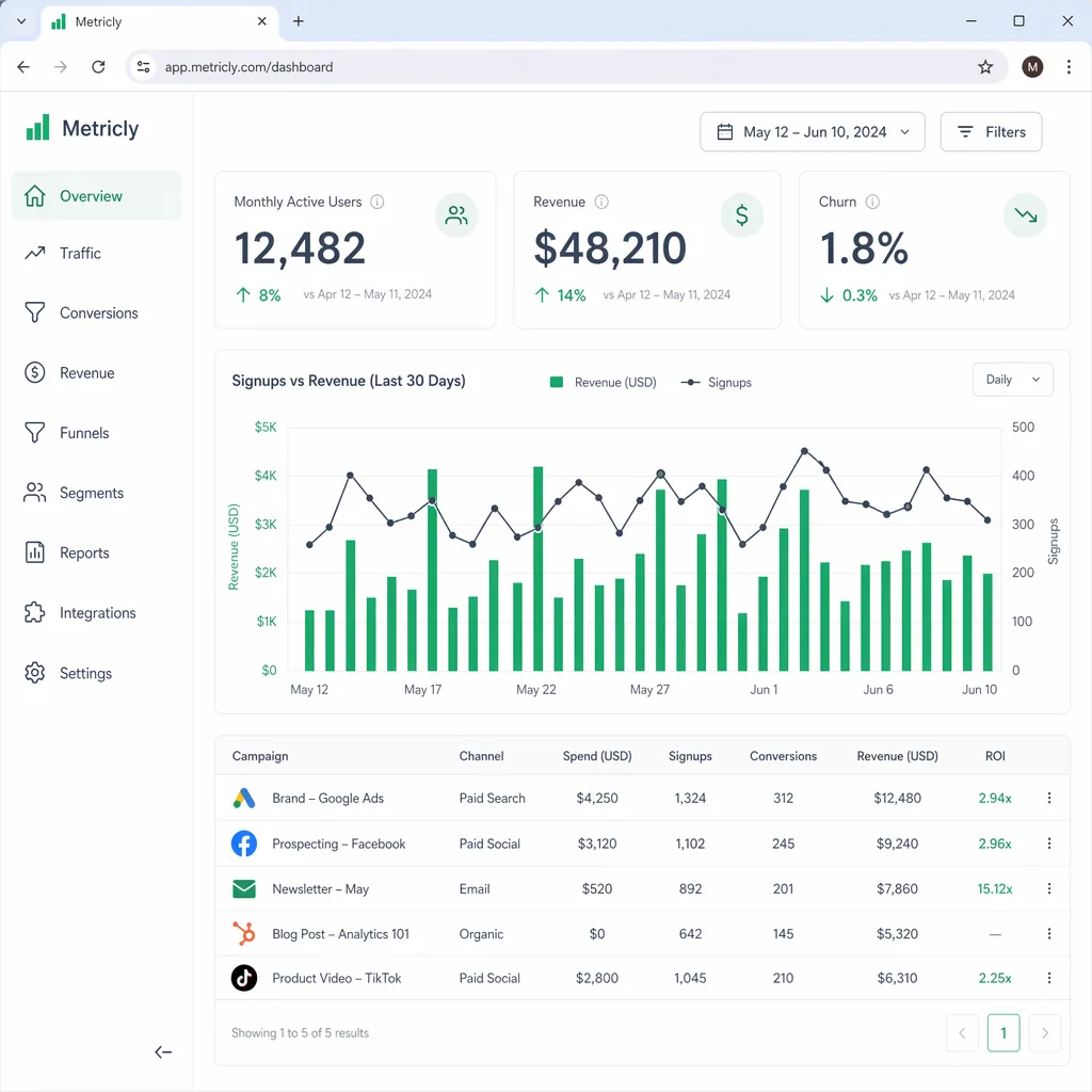 SaaS-Analytics-Dashboard