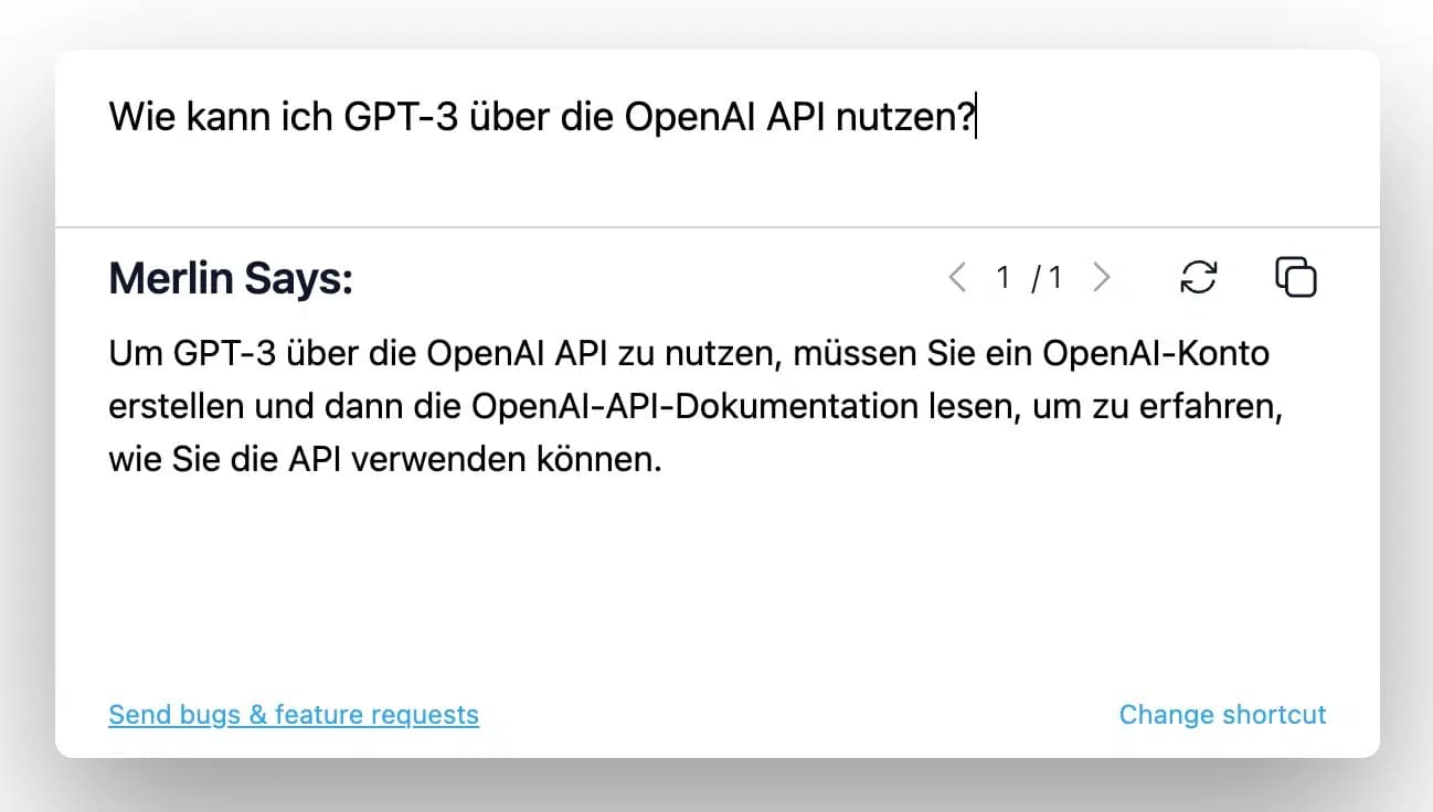 Merlin browser extension