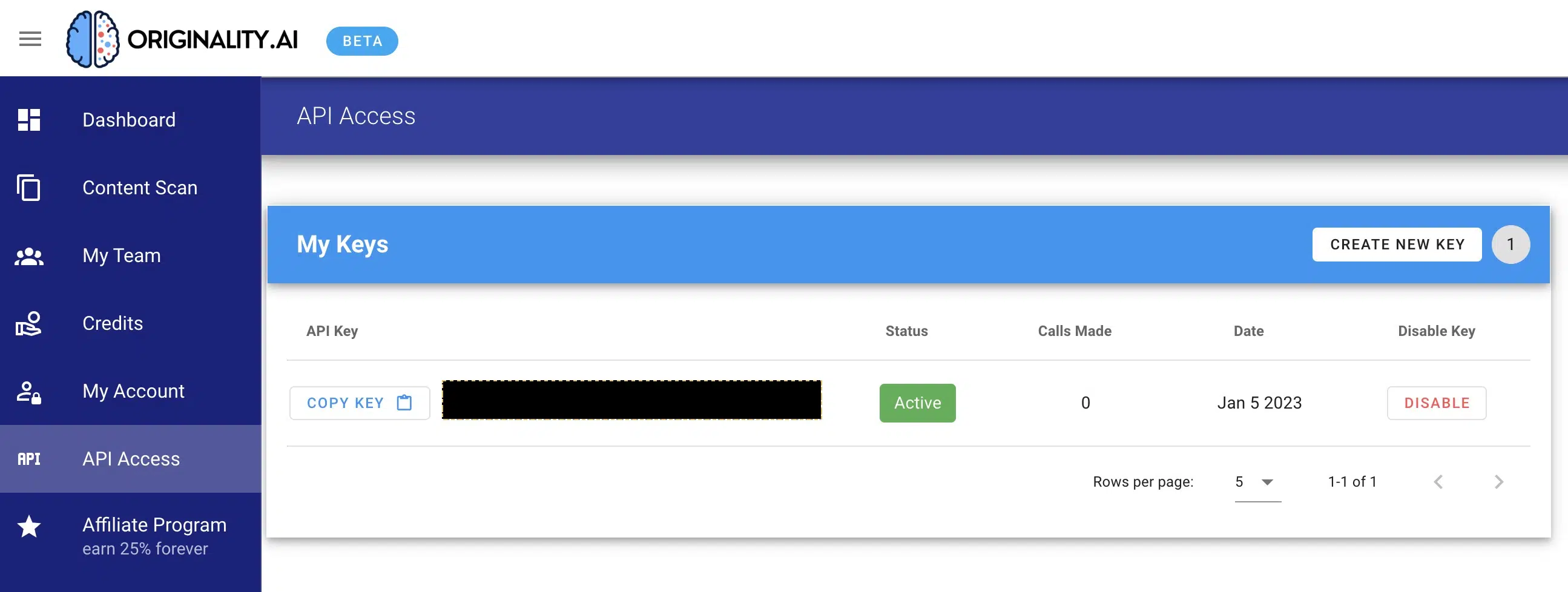 Originality.ai API for detecting plagiarism and AI text