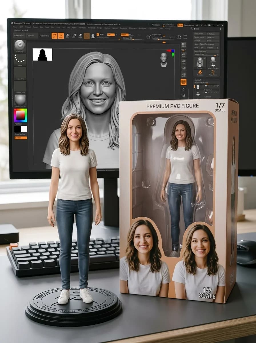 Actionfigur mit Verpackung